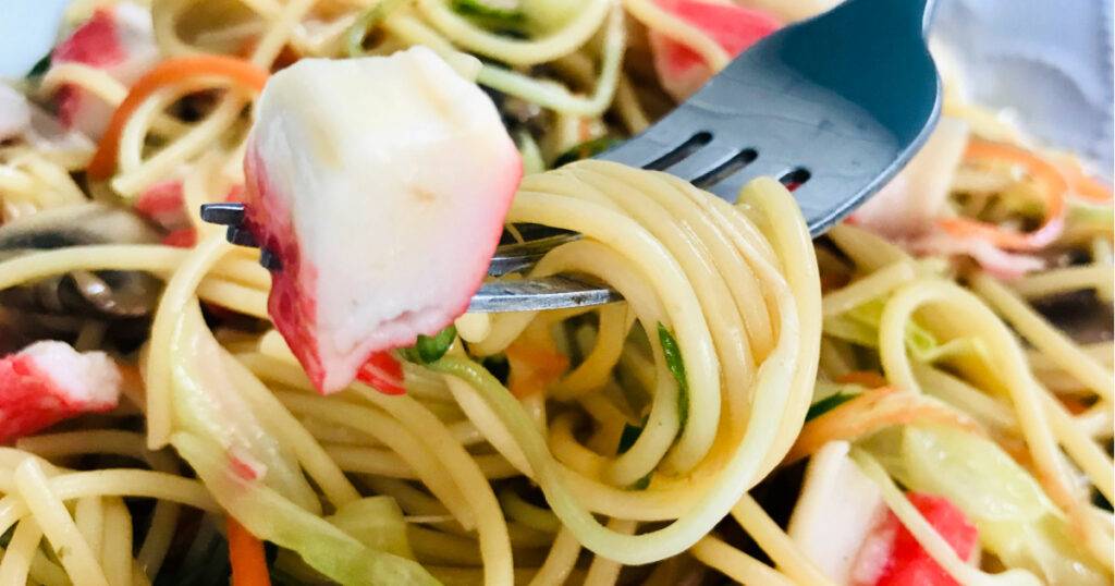 Receta de Salteado de Mariscos y Fideos